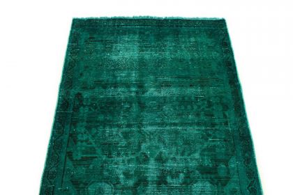 Carpetido Design Vintage Rug Turquoise Green in 160x100 (5 / 7)