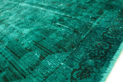Carpetido Design Vintage Rug Turquoise Green in 160x100 (7 / 7)