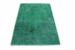 Carpetido Design Vintage Rug Turquoise Green in 160x100