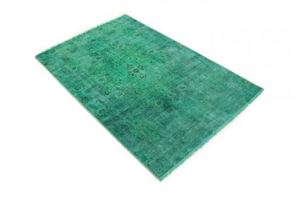 Carpetido Design Vintage-Teppich Türkis Grün in 160x100 (2 / 7)