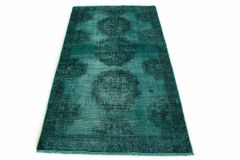 Carpetido Design Vintage Rug Turquoise Green in 190x110