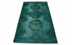 Carpetido Design Vintage Rug Turquoise Green in 190x110