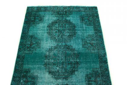 Carpetido Design Vintage-Teppich Türkis Grün in 190x110 (4 / 6)