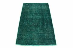 Carpetido Design Vintage Rug Turquoise Green in 140x90