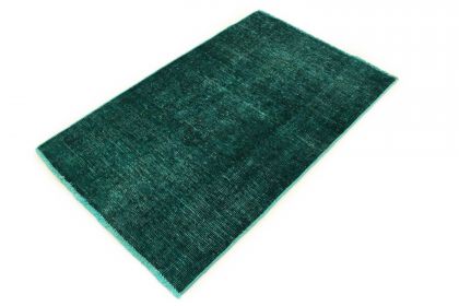 Carpetido Design Vintage Rug Turquoise Green in 140x90 (3 / 6)