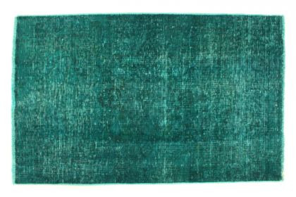 Carpetido Design Vintage Rug Turquoise Green in 140x90 (5 / 6)