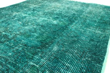 Carpetido Design Vintage Rug Turquoise Green in 140x90 (6 / 6)