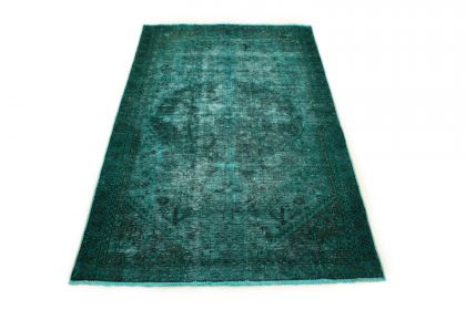 Carpetido Design Vintage-Teppich Türkis Grün in 200x130