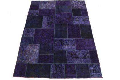 Patchwork Teppich Lila in 240x160cm