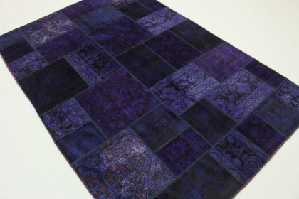 Patchwork Rug Purple in 240x160cm (2 / 4)