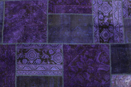 Patchwork Rug Purple in 240x160cm (3 / 4)