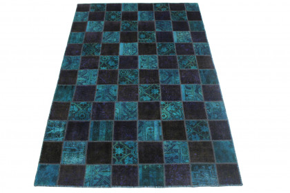 Patchwork Rug Blue in 240x160cm