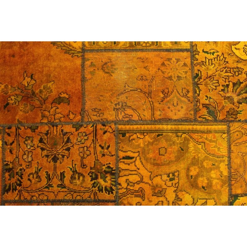 Patchwork Rug Orange Curry in 240x160cm (1001-2154) - carpetido.de