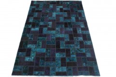 Patchwork Rug Purple Blue in 250x160cm