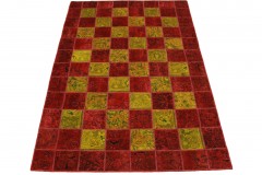 Patchwork Rug Red Curry in 240x160cm