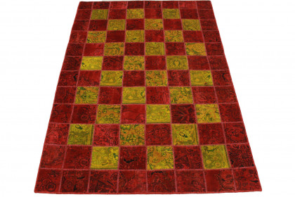 Patchwork Rug Red Curry in 240x160cm