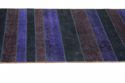 Patchwork Rug Runner Red Purple Black in 1040x120cm (13 / 16)
