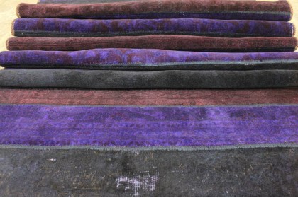 Patchwork Rug Runner Red Purple Black in 1040x120cm (10 / 16)