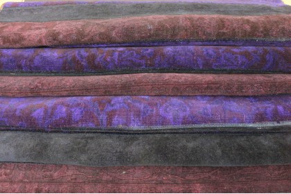 Patchwork Rug Runner Red Purple Black in 1040x120cm (15 / 16)