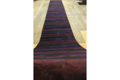 Patchwork Rug Runner Red Purple Black in 1040x120cm (5 / 16)