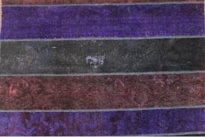 Patchwork Rug Runner Red Purple Black in 1040x120cm (6 / 16)
