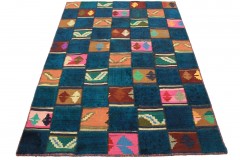 Patchwork Rug Blue in 200x140cm