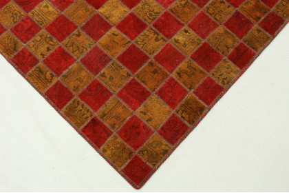 Patchwork Rug Red Curry in 260x170cm (2 / 4)