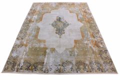Carpetido Design Vintage-Teppich Beige Sand in 380x280