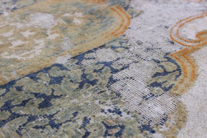 Carpetido Design Vintage-Teppich Beige Sand in 380x280 (6 / 10)