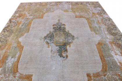 Carpetido Design Vintage-Teppich Beige Sand in 380x280 (10 / 10)