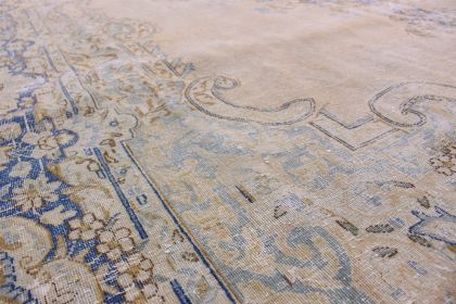 Carpetido Design Vintage-Teppich Beige Sand Blau in 370x250 (10 / 12) Carpetido Design Vintage-Teppich Beige Sand Blau in 370x250 (10 / 12)
