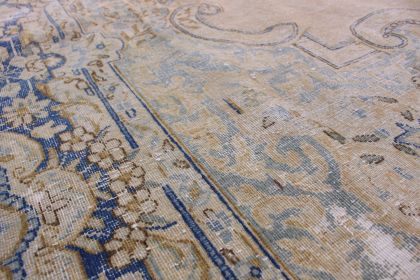 Carpetido Design Vintage-Teppich Beige Sand Blau in 370x250 (11 / 12) Carpetido Design Vintage-Teppich Beige Sand Blau in 370x250 (11 / 12)