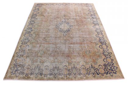 Carpetido Design Vintage Rug Beige Sand Blue in 410x310