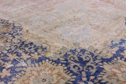 Carpetido Design Vintage-Teppich Beige Sand Blau in 420x280 (10 / 13)