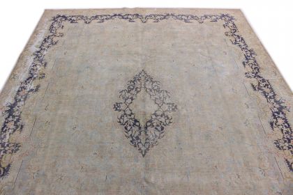 Carpetido Design Vintage Rug Beige Sand Blue in 390x290 (5 / 11)