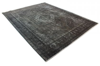 Carpetido Design Vintage-Teppich Grau Schwarz in 390x300 (3 / 8)