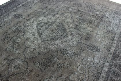 Carpetido Design Vintage-Teppich Grau Schwarz in 390x300 (4 / 8)