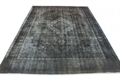 Carpetido Design Vintage-Teppich Grau Schwarz in 390x300 (5 / 8)