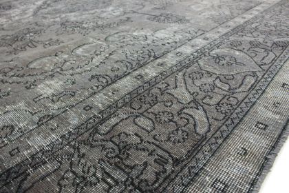 Carpetido Design Vintage-Teppich Grau Schwarz in 390x300 (8 / 8)
