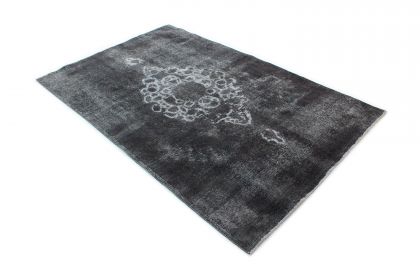 Carpetido Design Vintage-Teppich Grau Schwarz in 260x160 (3 / 7)