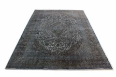 Carpetido Design Vintage Rug Gray Black in 390x280