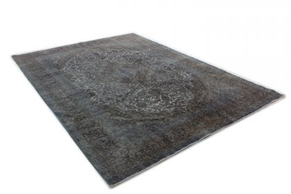 Carpetido Design Vintage-Teppich Grau Schwarz in 390x280 (3 / 11)