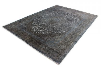 Carpetido Design Vintage-Teppich Grau Schwarz in 390x280 (4 / 11)