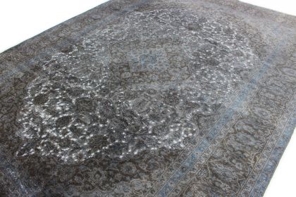 Carpetido Design Vintage-Teppich Grau Schwarz in 390x280 (5 / 11)