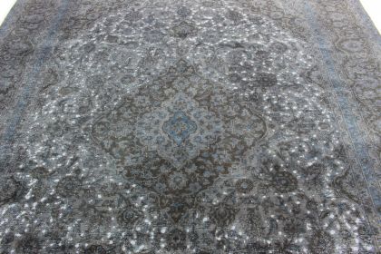 Carpetido Design Vintage-Teppich Grau Schwarz in 390x280 (6 / 11)