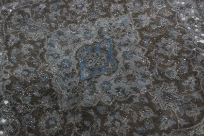 Carpetido Design Vintage-Teppich Grau Schwarz in 390x280 (7 / 11)