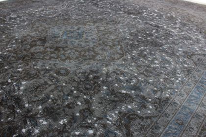 Carpetido Design Vintage-Teppich Grau Schwarz in 390x280 (9 / 11)