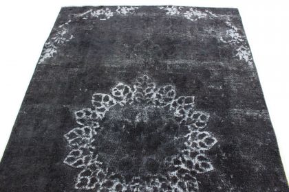 Carpetido Design Vintage-Teppich Grau Schwarz in 270x170 (2 / 6)