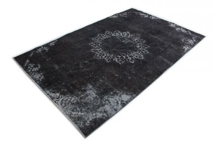 Carpetido Design Vintage-Teppich Grau Schwarz in 270x170 (4 / 6)