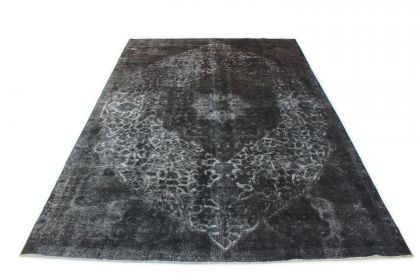 Carpetido Design Vintage Rug Gray Black in 340x230